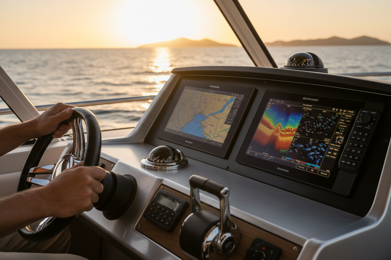 create a lifestyle image for our Navigation & Electronics category of products